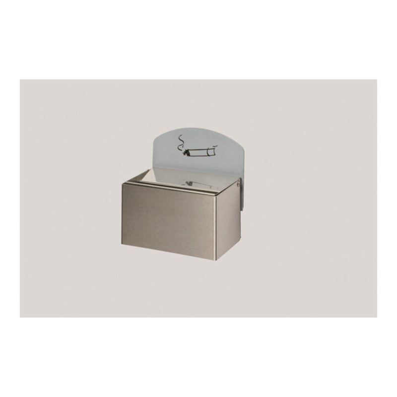 VAR Wandascher Edelstahl mit Schild WH 9 0,4 l