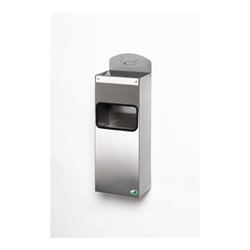 VAR Wandascher Edelstahl mit Schild WH 51 0,8 l/4 l