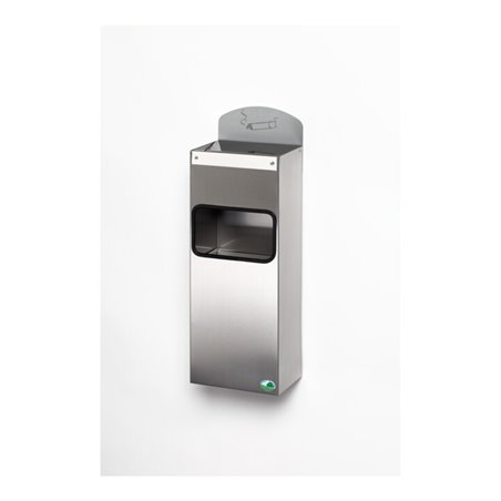 VAR Wandascher Edelstahl mit Schild WH 51 0,8 l/4 l