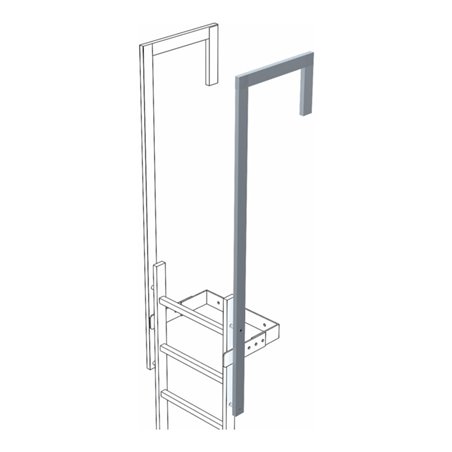 ZARGES Ausstiegsholm abgewinkelt verz.