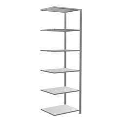 Schulte Anbauregal Steckregal MULTIplus150 2500 x 750 x 600 mm 6 Fachböden Kreuzstrebe verzinkt
