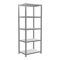 Schulte Grundregal Steckregal MULTIplus250 2000 x 750 x 500 mm 5 Fachböden Kreuzstrebe verzinkt