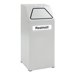 Stumpf Sortsystem 65, RAL 7035/7035, verzinkter Innenbehälter, 65 Liter