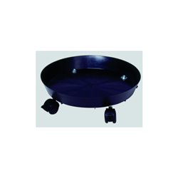 VAR Kunststoff-Abfallbahälter Fahruntersatz schwarz