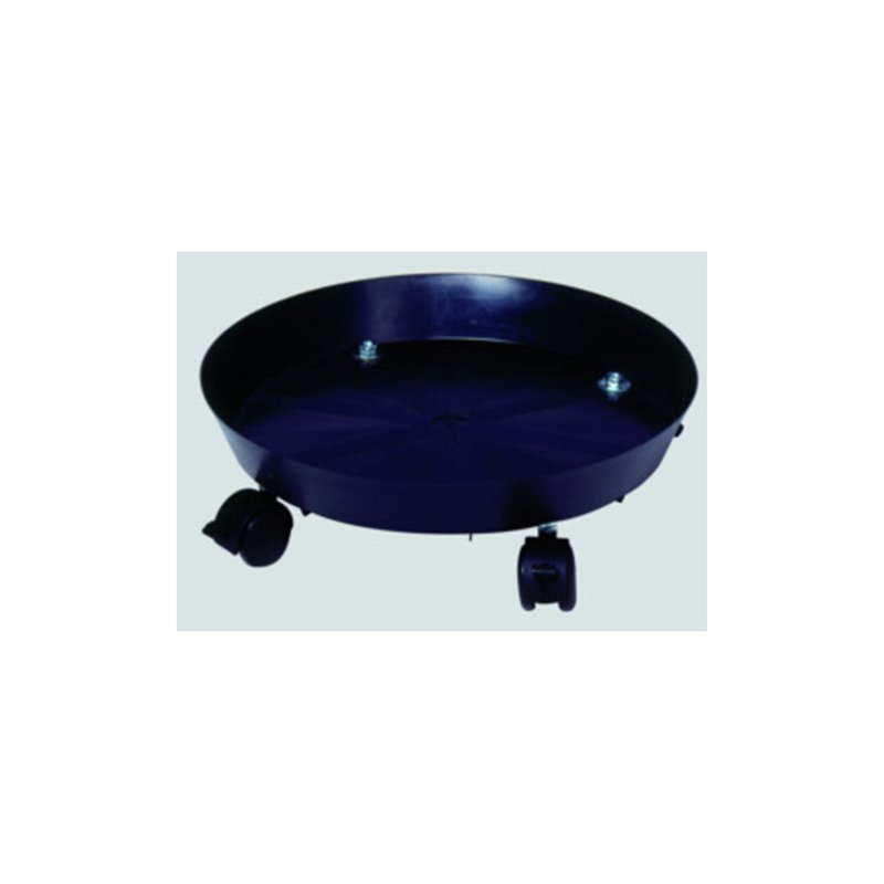 VAR Kunststoff-Abfallbahälter Fahruntersatz schwarz