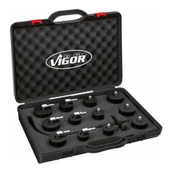 VIGOR Turbosystem-Abdrücker-Satz für Klicksysteme V4192 Anzahl Werkzeuge: 12