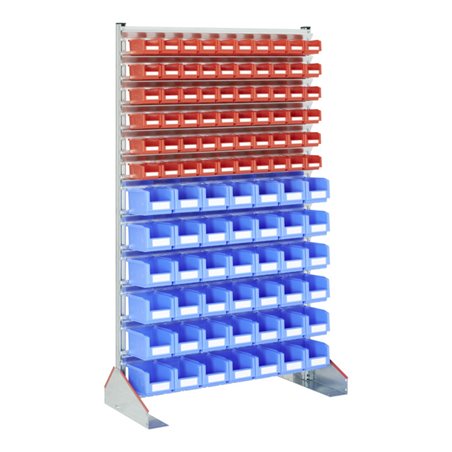 Bito Ständerregale SR15 L 1130 mm x H 1885 mm x T 500 mm einseitige Nutzung, verzinkt