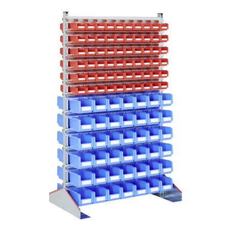 Bito Ständerregale SR25 L 1130 mm x H 1885 mm x T 700 mm zweiseitige Nutzung, verzinkt