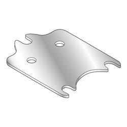 Bito Unterlegbleche F2-3 für Weitspannregale L103,3xB80 mm Materialstärke 1 mm, verzinkt