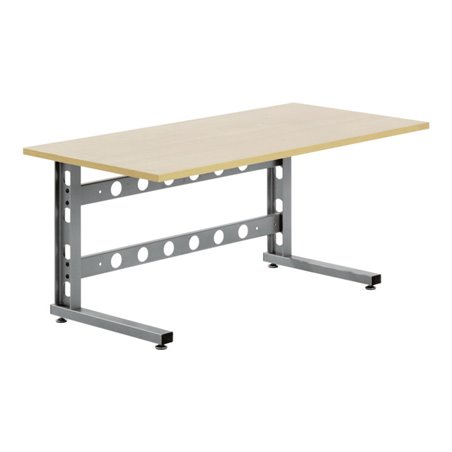 Bito Schreibtische B 1306 mm x H 692 mm x T 620 mm, graualuminium