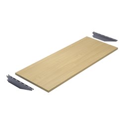 Bito Arbeitsplatten B 2000 mm x T 800 mm, graualuminium