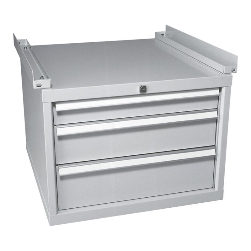 Bito Schubladenblöcke ASB3K B 580 mm x H 400 mm x T 484 mm, lichtgrau