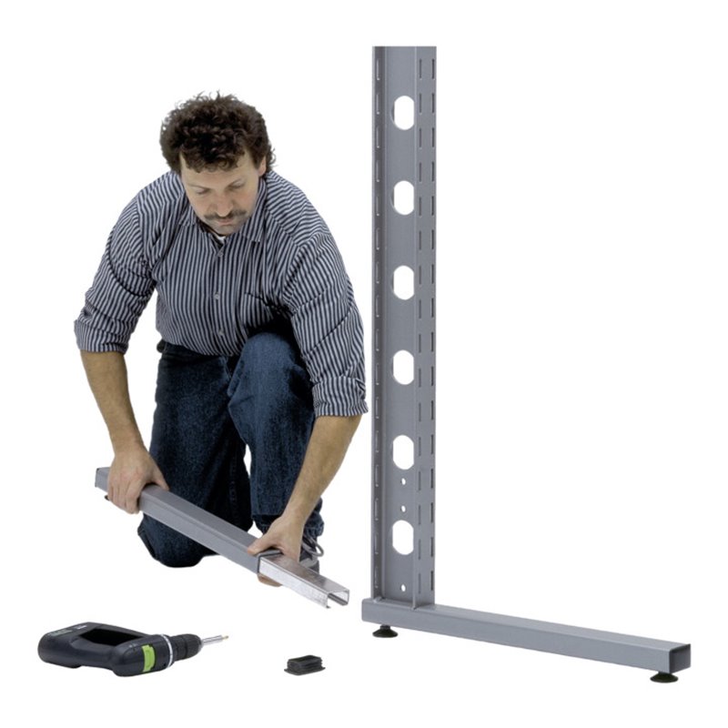 Bito Steckfuß-Sets 19317 B 680 mm x H 30 mm x T 50 mm, graualuminium