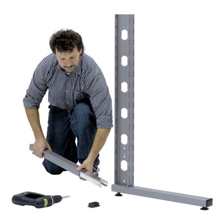 Bito Steckfuß-Sets 19317 B 680 mm x H 30 mm x T 50 mm, graualuminium