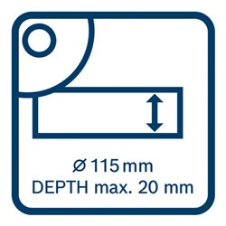 Bosch Absaughaube Full Cover GDE 115/125 FC-T Systemzubehör