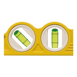 STABILA Wasserwaage Type 81 SV REM W45 Torpedo 25 cm mit Seltenerd-Magnetsystem 45°-Winkel-Libelle und Gürteltasche