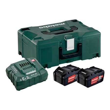 Metabo Basis-Set 2 x 4.0 Ah + metaBOX 145