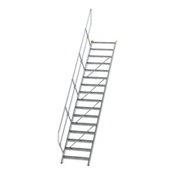 MUNK Aluminium-Treppe Stufen 45° 16 Stufen