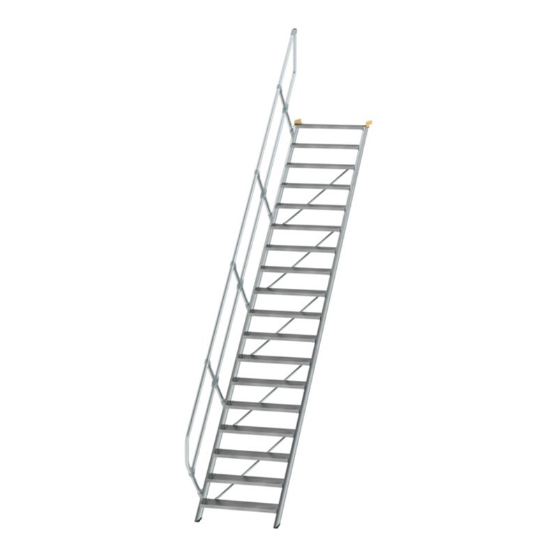 MUNK Aluminium-Treppe Stufen 45° 18 Stufen