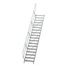 MUNK Aluminium-Treppe Stufen 45° 18 Stufen