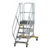 MUNK Aluminium-Plattformtreppe fahrbar 45° 5 Stufen