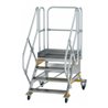 MUNK Aluminium-Plattformtreppe fahrbar 45° 4 Stufen