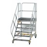 MUNK Aluminium-Plattformtreppe fahrbar 45° 6 Stufen