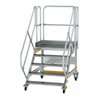 MUNK Aluminium-Plattformtreppe fahrbar 45° 5 Stufen
