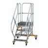 MUNK Aluminium-Plattformtreppe fahrbar 45° 4 Stufen