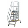 MUNK Aluminium-Plattformtreppe fahrbar 45° 6 Stufen