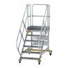 MUNK Aluminium-Plattformtreppe fahrbar 45° 6 Stufen