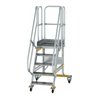MUNK Aluminium-Plattformtreppe fahrbar 60° 5 Stufen