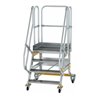 MUNK Aluminium-Plattformtreppe fahrbar 60° 4 Stufen