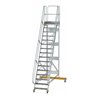 MUNK Aluminium-Plattformtreppe fahrbar 60° 16 Stufen
