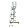 MUNK Aluminium-Plattformtreppe fahrbar 60° 15 Stufen