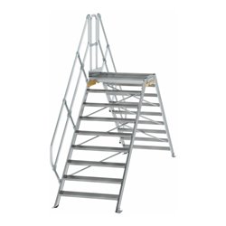 MUNK Aluminium-Überstiege 45° 9 Stufen
