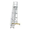 MUNK Aluminium-Plattformtreppe fahrbar 60° 16 Stufen