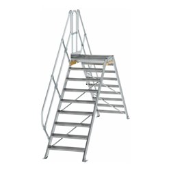 MUNK Aluminium-Überstiege 45° 9 Stufen