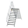 MUNK Aluminium-Überstiege 45° 10 Stufen
