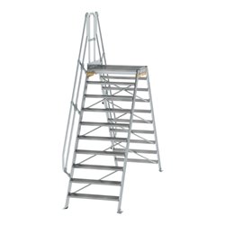 MUNK Aluminium-Überstiege 60° 10 Stufen