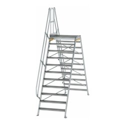 MUNK Aluminium-Überstiege 60° 11 Stufen