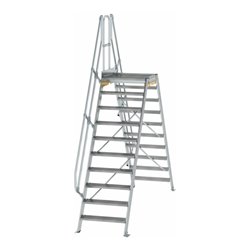 MUNK Aluminium-Überstiege 60° 10 Stufen
