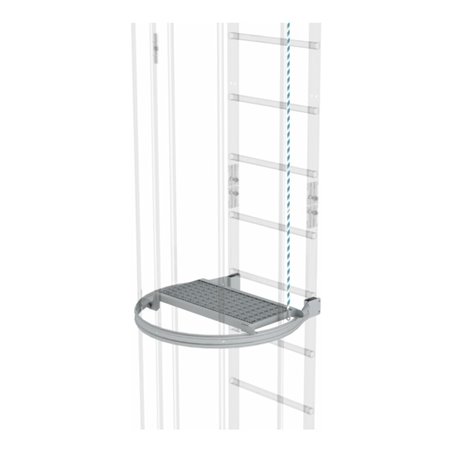 MUNK Zwischenplattform klappbar Aluminium eloxiert