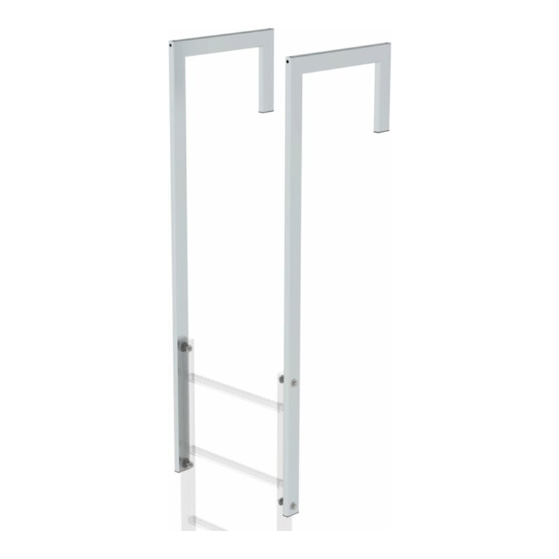 MUNK Ausstiegsholm abgewinkelt Alu blank