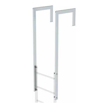 MUNK Ausstiegsholm abgewinkelt Alu blank