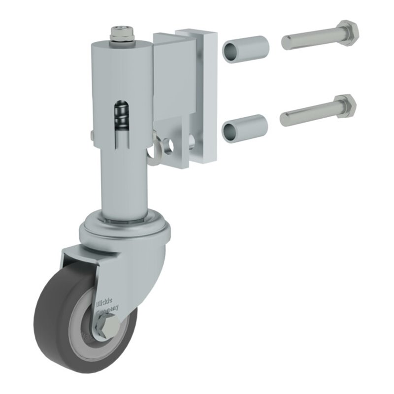 MUNK Feder-Lenkrolle links