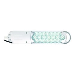 Schreibtischlampe Metall/Ku.weiß H.max.450mm m.Tischklemme m.LED