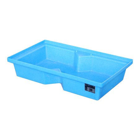 Bauer Südlohn GREEN-LINE PE-Auffangwanne für Paletten KWP-P 60, aus robustem Polyethylen, Blau