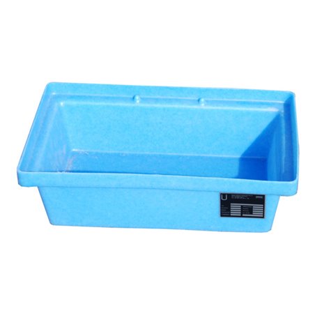 Bauer Südlohn GREEN-LINE PE-Auffangwanne für Paletten KWP-P 20, aus robustem Polyethylen, Blau