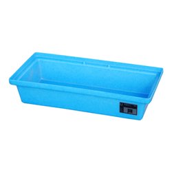 Bauer Südlohn GREEN-LINE PE-Auffangwanne für Paletten KWP-P 30, aus robustem Polyethylen, Blau